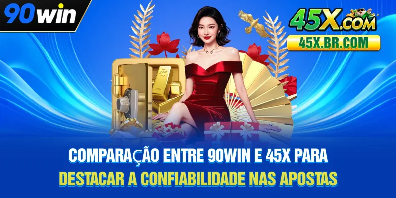 Comparação entre 90WIN e 45X para destacar a confiabilidade nas apostas